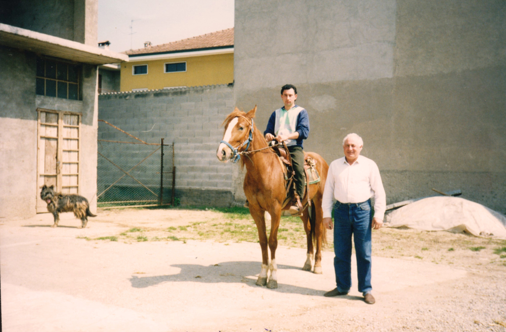 Giuseppe Stefani con il padre Benito