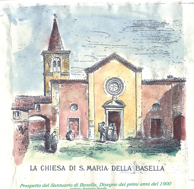 La Chiesa di S.Maria di Basella, Disegno dei primi anni del ‘900 (Parrocchia di Urgnano)